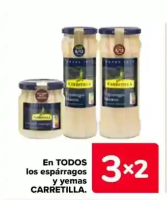 Carrefour CARRETILLA En todos los espárragos y yemas oferta