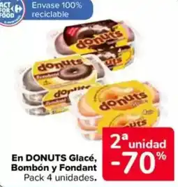 Carrefour DONUTS En glacé, bombón y fondant oferta