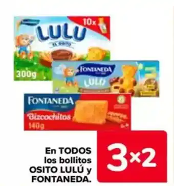 Carrefour OSITO LULÚ y FONTANEDA En todos los bollitos oferta