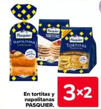 Carrefour PASQUIER En tortitas y napolitanas oferta