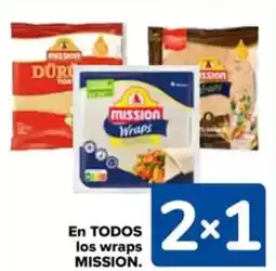 Carrefour MISSION En todos los wraps oferta