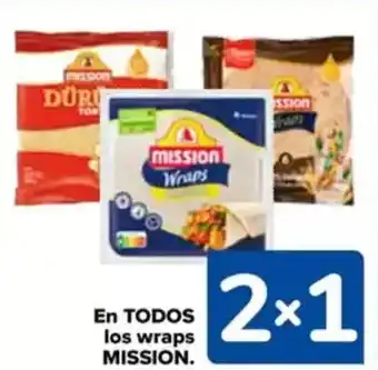 Carrefour MISSION En todos los wraps oferta