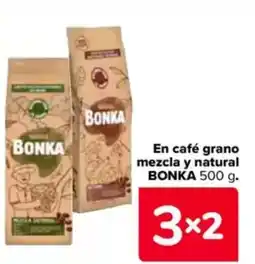 Carrefour BONKA En café grano mezcla y natural oferta