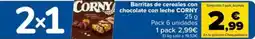 Carrefour CORNY Barritas de cereales con chocolate con leche oferta