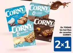 Carrefour CORNY En todas las barritas de cereales oferta