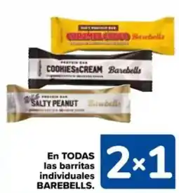 Carrefour BAREBELLS En todas las barritas individuales oferta