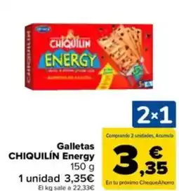 Carrefour CHIQUILÍN Galletas Energy oferta
