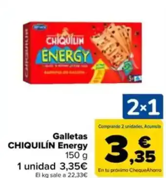 Carrefour CHIQUILÍN Galletas Energy oferta