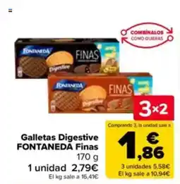 Carrefour FONTANEDA Galletas Digestive Finas oferta