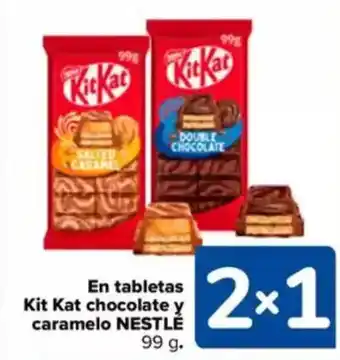 Carrefour NESTLÉ En tabletas Kit Kat chocolate y caramelo oferta