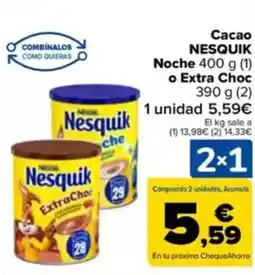 Carrefour NESQUIK Cacao Noche o Extra Choc oferta