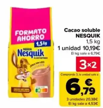 Carrefour NESQUIK Cacao soluble oferta