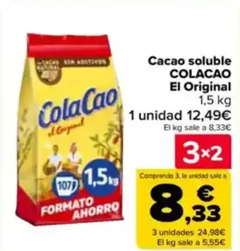 Carrefour COLACAO Cacao soluble El Original oferta