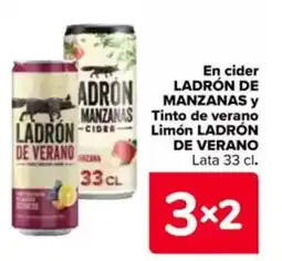 Carrefour LADRÓN DE ADRON MANZANAS Y MANZANAS LADRON-CIDER DE VERANO En cider oferta