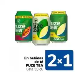 Carrefour FUZE TEA En bebidas de té oferta