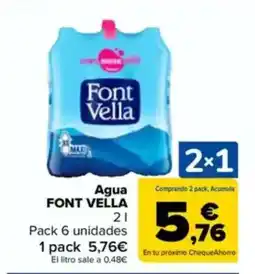 Carrefour FONT VELLA Agua oferta