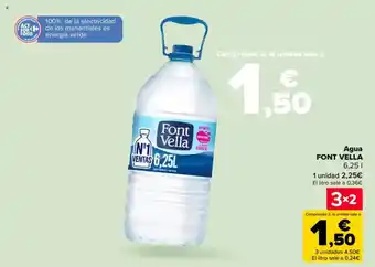 Carrefour FONT VELLA Agua oferta