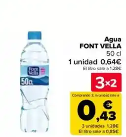 Carrefour FONT VELLA Agua oferta