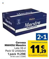 Carrefour MAHOU Cerveza Maestra oferta