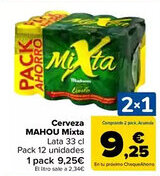 Carrefour MAHOU Cerveza Mixta oferta