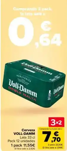 Carrefour VOLL-DAMM Cerveza oferta