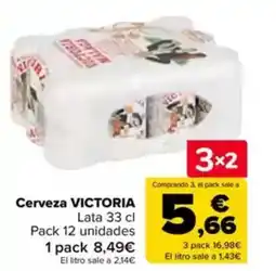 Carrefour VICTORIA Cerveza oferta