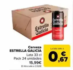 Carrefour ESTRELLA GALICIA Cerveza oferta