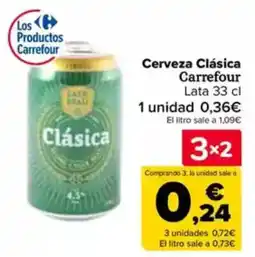 Carrefour Cerveza Clásica Carrefour oferta
