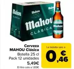 Carrefour MAHOU Cerveza Clásica oferta