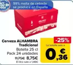 Carrefour ALHAMBRA Cerveza Tradicional oferta