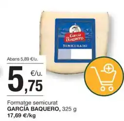 BonpreuEsclat GARCÍA BAQUERO Formatge semicurat oferta