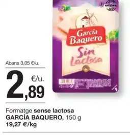 BonpreuEsclat GARCIA BAQUERO Formatge sense lactosa oferta