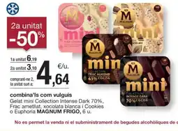 BonpreuEsclat MAGNUM Gelat mini Collection Intense Dark 70%, Frac ametllat, xocolata blanca i Cookies oferta
