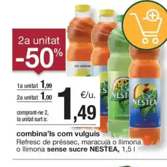 BonpreuEsclat NESTEA Refresc de préssec, maracujá o llimona o llimona sense sucre oferta