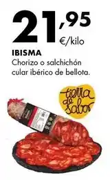 Supermercados Lupa Ibisma - chorizo cular ibérico bellota oferta