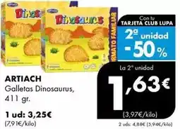 Supermercados Lupa Artiach - galletas dinosaurus oferta