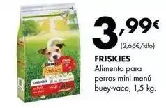 Supermercados Lupa Friskies - alimento para perros mini menu buey-vaca oferta