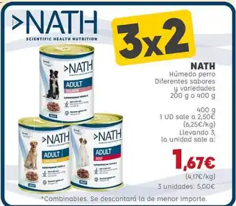 Kiwoko Nath Húmedo Perro 200g o 400g oferta