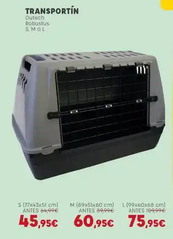 Kiwoko Transportín Outech Robustus S, M o L oferta