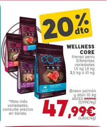 Kiwoko Wellness Core Pienso Perro 1,5kg oferta