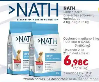 Kiwoko Nath Pienso Perro 3kg oferta
