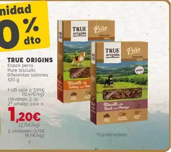 Kiwoko True Origins Snack Perro Pure Biscuits 320g oferta