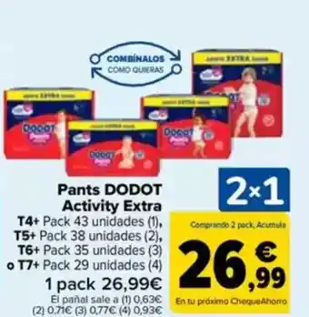 Carrefour DODOT Pants Activity Extra oferta