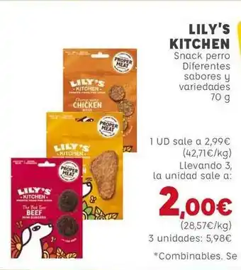 Kiwoko Lily's Kitchen Snack Perro 70g oferta