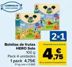 Carrefour HERO Bolsitas de frutas Solo oferta