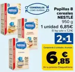 Carrefour NESTLÉ Papillas 8 cereales oferta