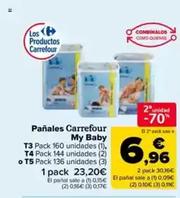 Carrefour Pañales Carrefour My Baby oferta