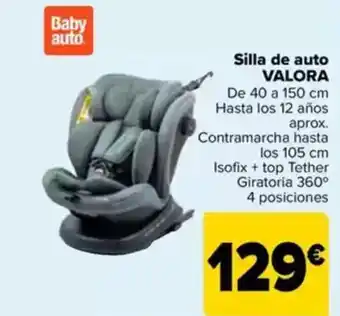 Carrefour VALORA Silla de auto oferta