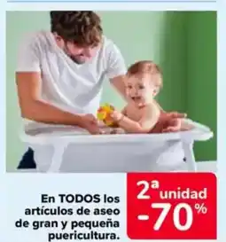 Carrefour En todos los artículos de aseo de gran y pequeña puericultura oferta