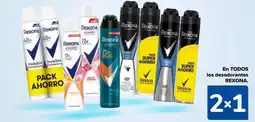 Carrefour REXONA En todos los desodorantes oferta